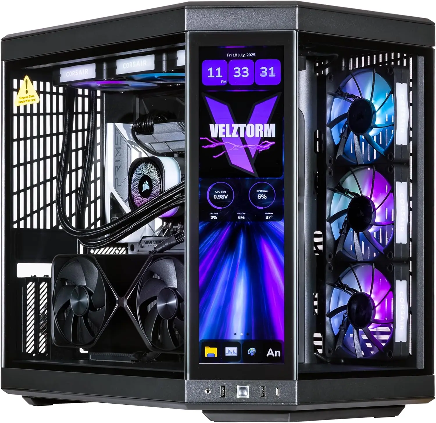 Velztorm LCD Black Praetix – k – Rtx 5080 16Gb recenzja i cena