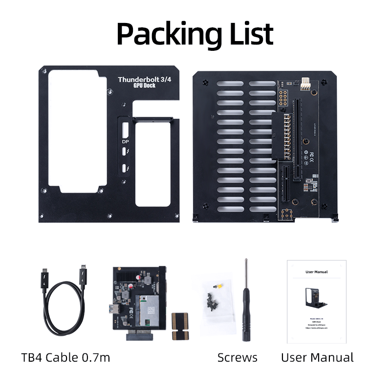Dokujący adapter eGPU Thunderb – Gpu External Dock Egpu Thunderbolt 4 recenzja i cena