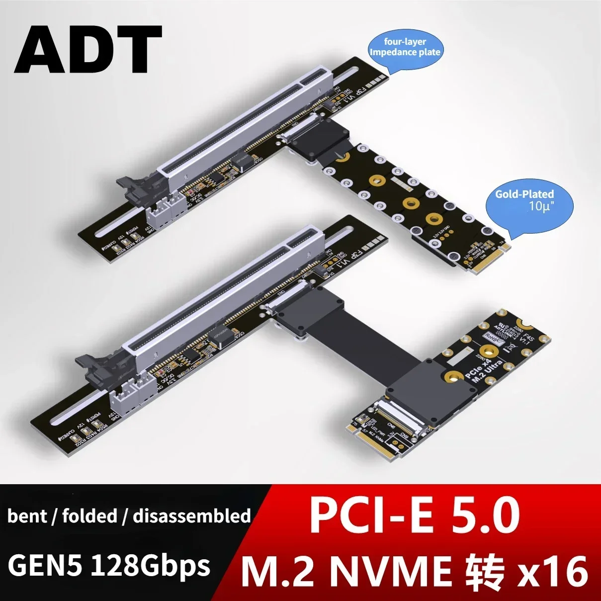 Kabel przedłużający ADT-Link P – Pcie 5.0 Gpu Riser Cable recenzja i cena